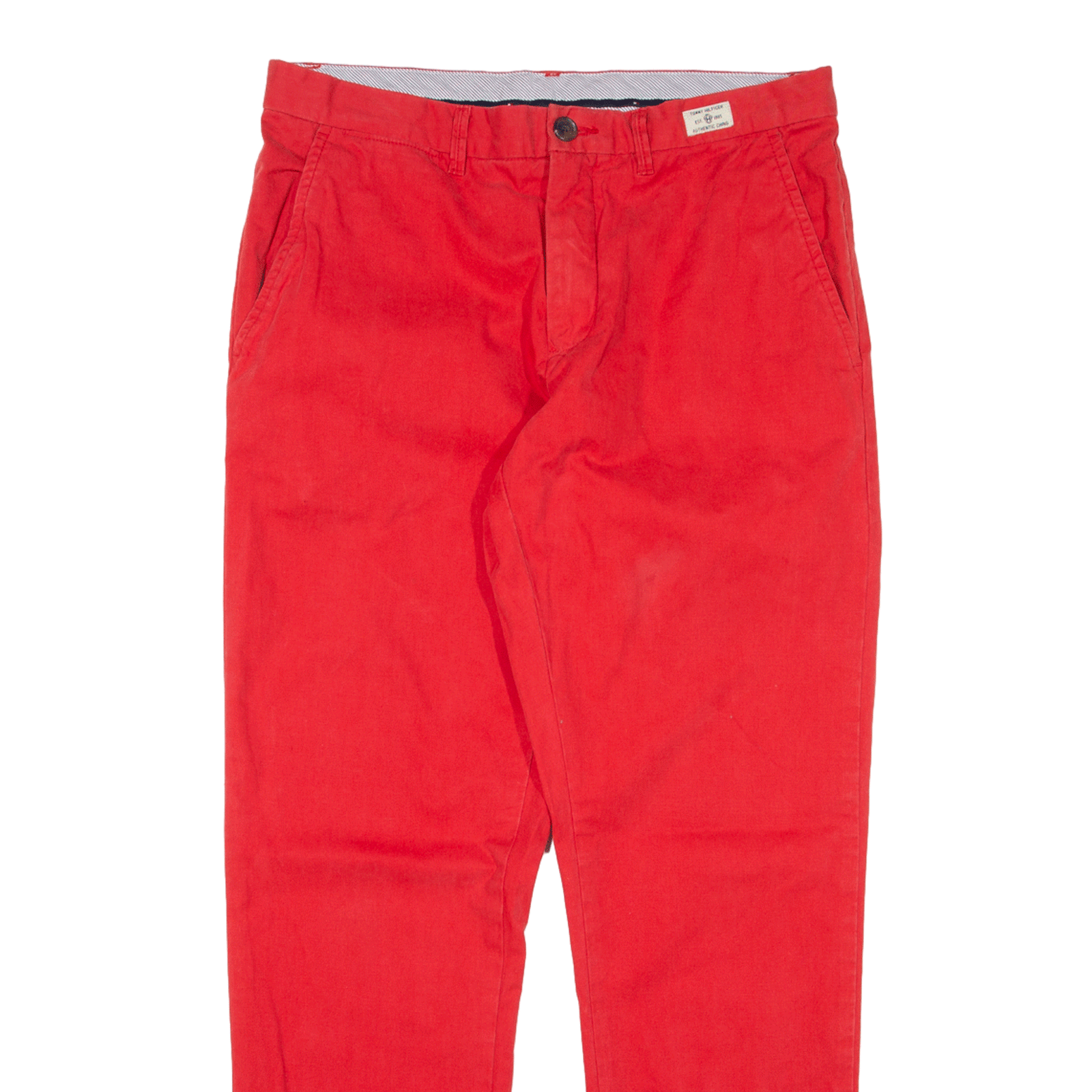 TOMMY HILFIGER Mercer Chino Trousers Red Regular Straight Womens