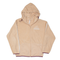 ADIDAS Fleece Hoodie Beige Full Zip Womens S